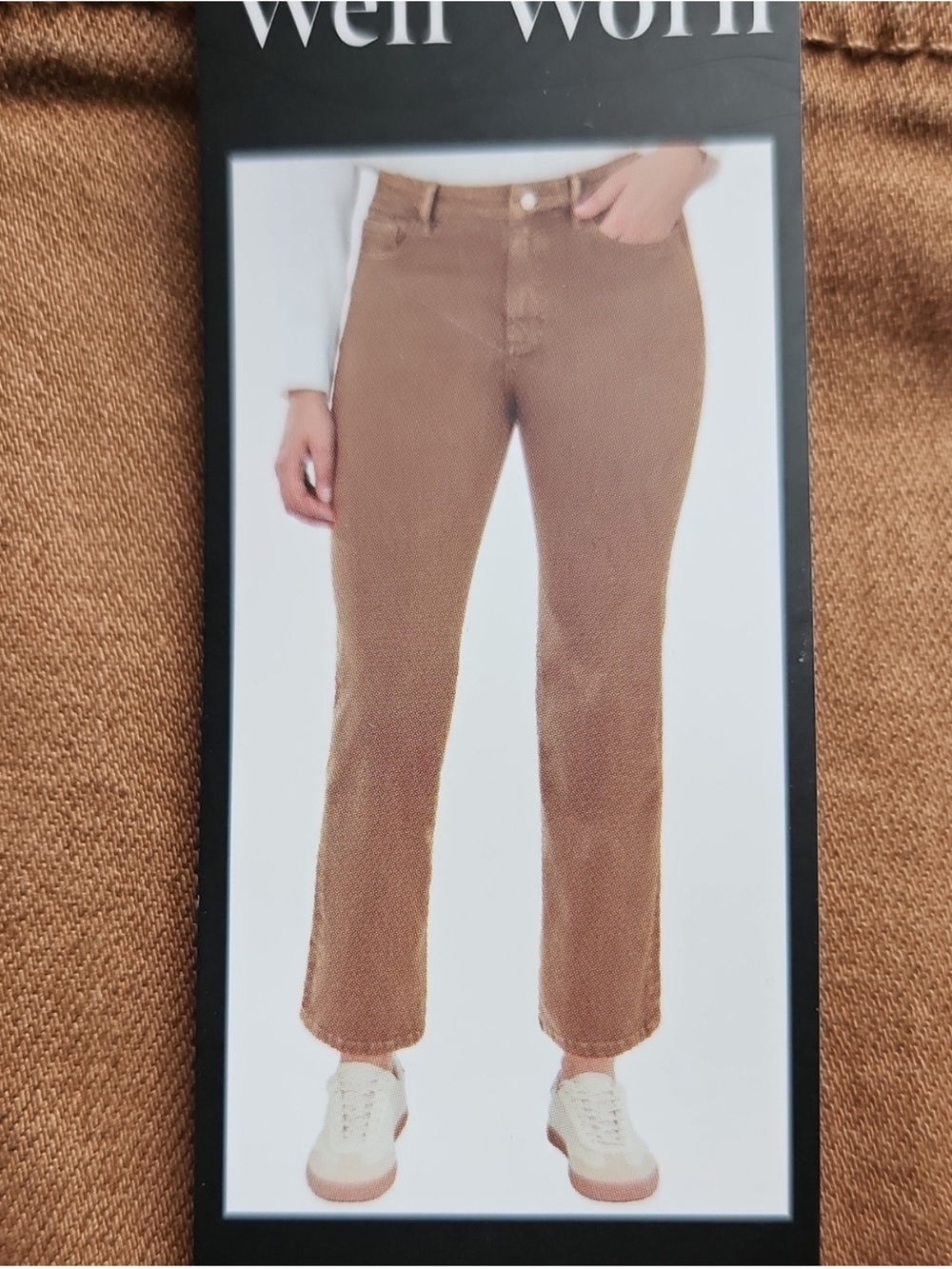 Well Worn high rise Straight Jeans in “nutshell”. 16